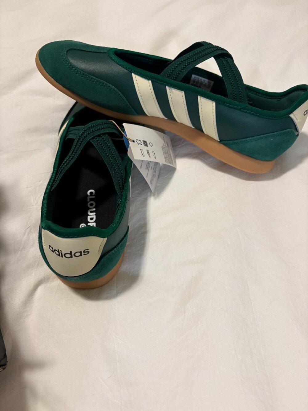 Adidas Barreda Mary Jane Green size 10